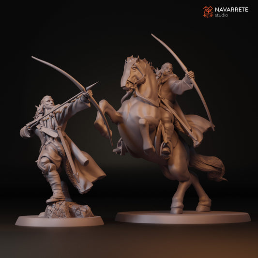 Sibard The Arrow Rain Foot and Mounted | Navarrete Studios 25mm Fantasy Wargaming Miniatures