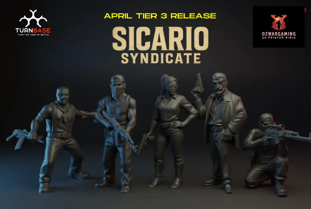 Sicario Syndicate | Turnbase Modern Military Wargaming Miniatures Role Playing Miniatures