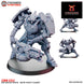 Sikh Desert Raiders Mecha Droid Heavy Flamer | Kyoushuneko 32mm Grimdark Wargaming Miniatures Role Playing Miniatures