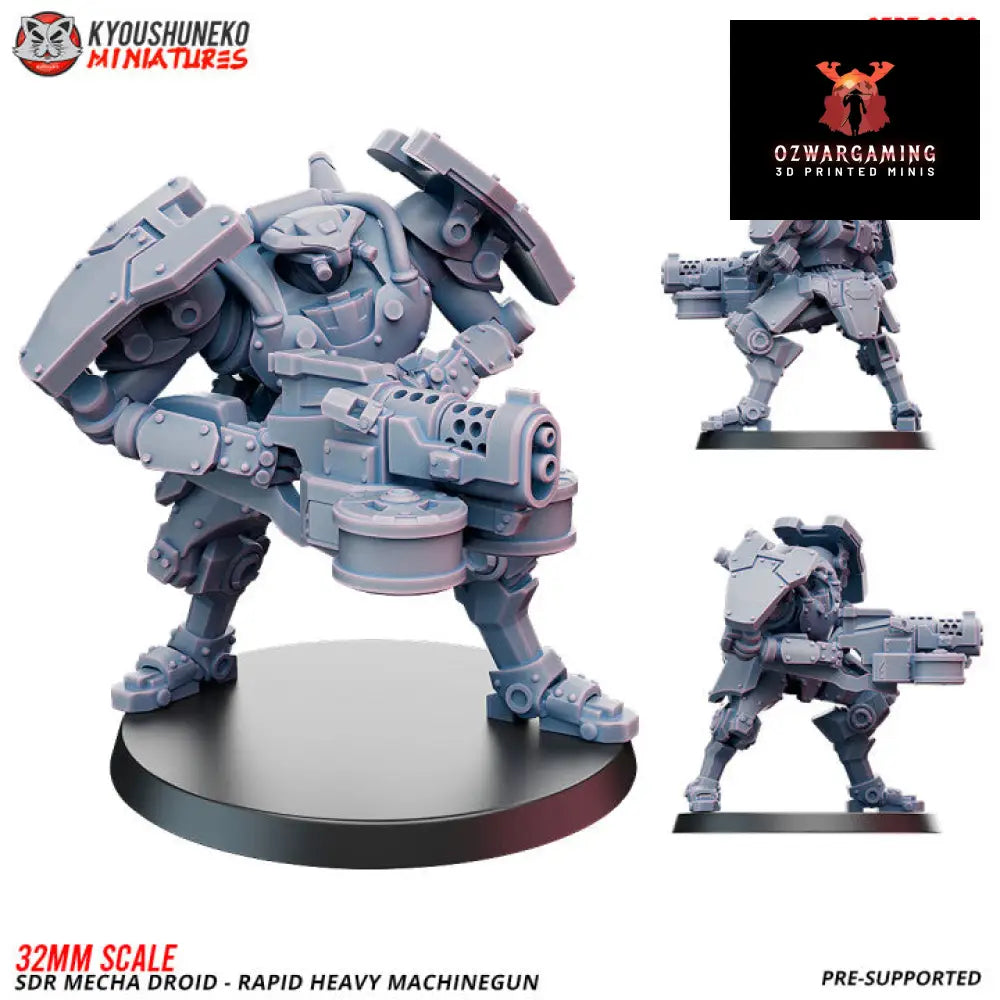 Sikh Desert Raiders Mecha Droid HMG | Kyoushuneko 32mm Grimdark Wargaming Miniatures Role Playing Miniatures