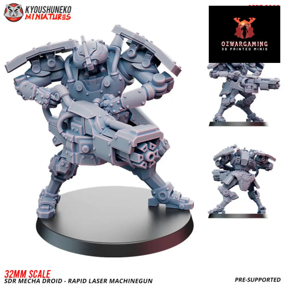 Sikh Desert Raiders Mecha Droid Laser MG | Kyoushuneko 32mm Grimdark Wargaming Miniatures Role Playing Miniatures