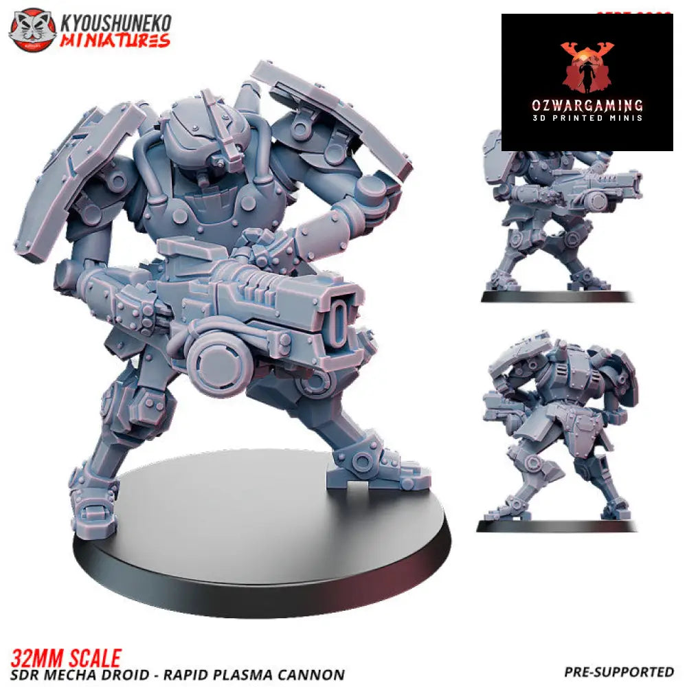 Sikh Desert Raiders Mecha Droid Plasma Cannon | Kyoushuneko 32mm Grimdark Wargaming Miniatures Role Playing Miniatures