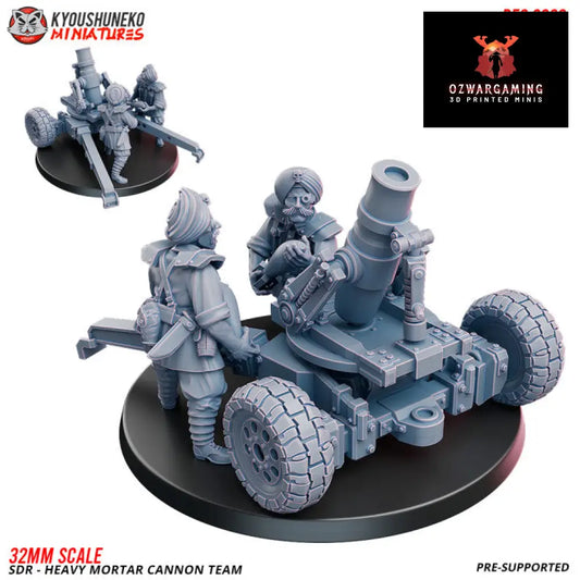Sikh Desert Raiders Weapon Team Heavy Mortar | Kyoushuneko 32mm Grimdark Wargaming Miniatures Role Playing Miniatures