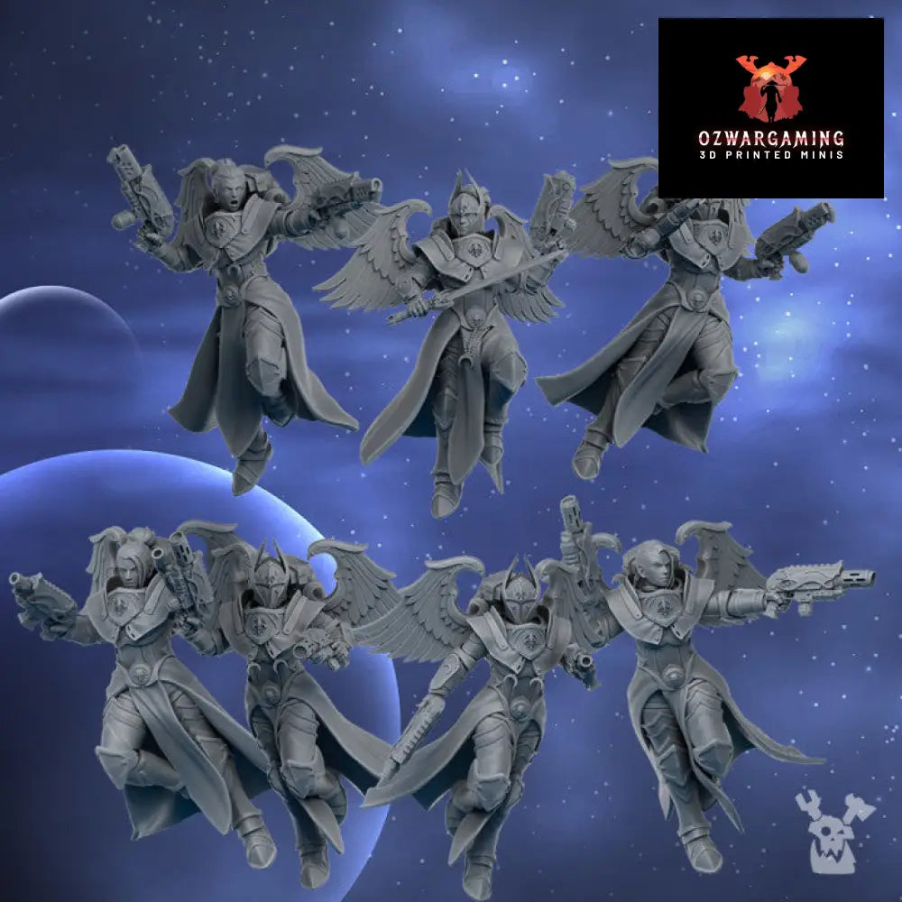 Silver Moon Lunar Angels (Double Guns) | DakkaDakka.store Grimdark Wargaming Miniatures Role Playing Miniatures
