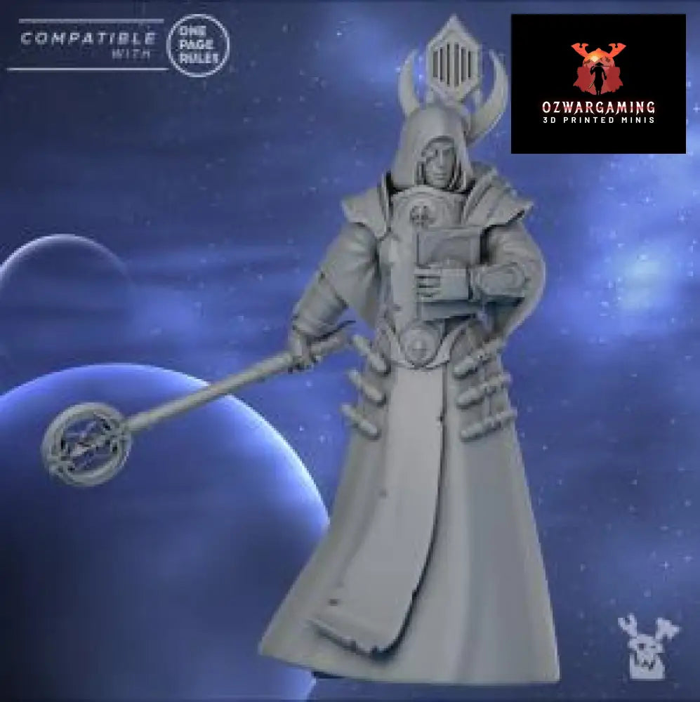 Silver Moon Scrolls Keeper | DakkaDakka.store Grimdark Wargaming Miniatures Role Playing Miniatures