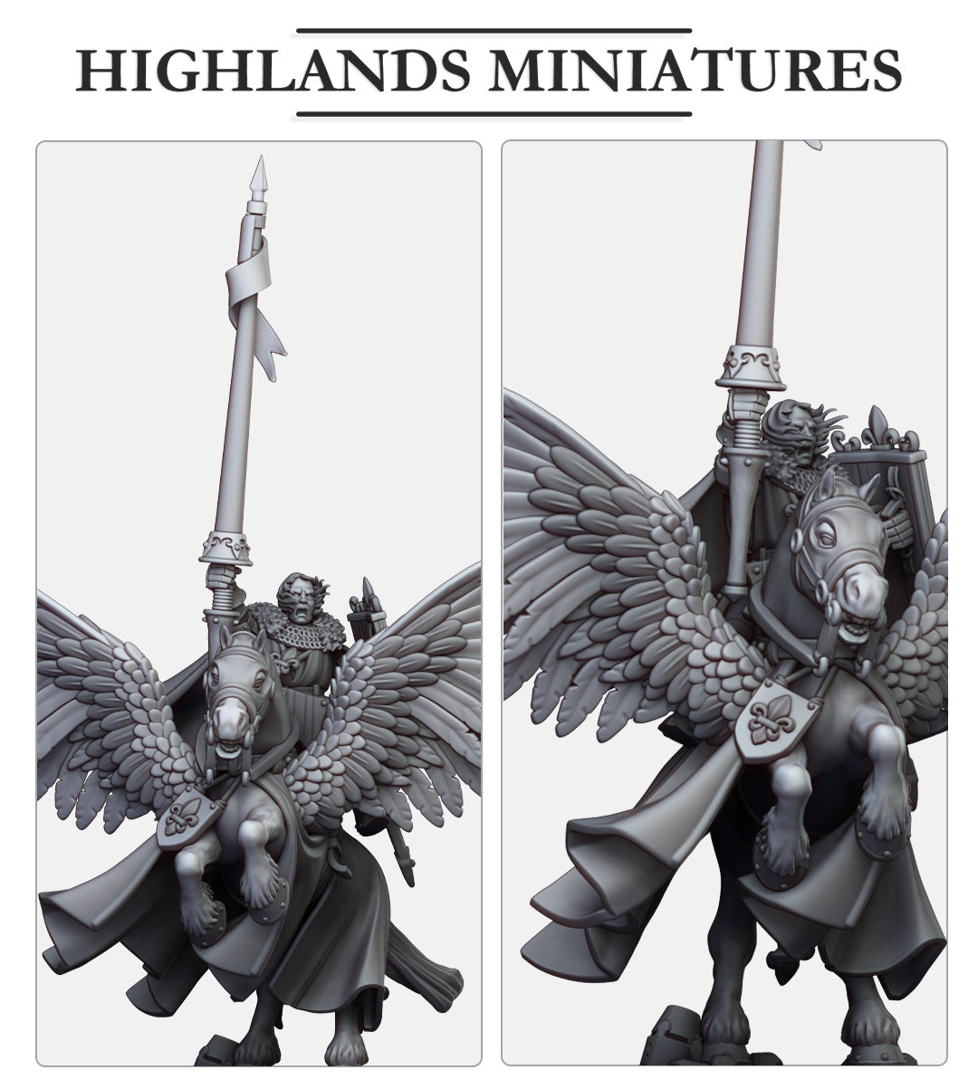 Kingdom Of Gallia Sir Lancelot | Highlands Miniatures 28/32mm Fantasy Wargaming Miniatures Role Playing Miniatures