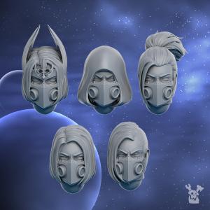 Silver Moon Heads | DakkaDakka.store Grimdark Wargaming Miniatures