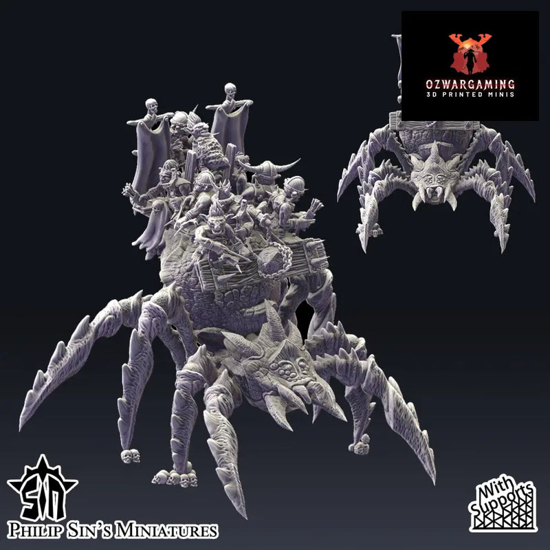 Skaartrench Giant Spider | Phillip Sin Fantasy Wargaming Miniatures Role Playing Miniatures