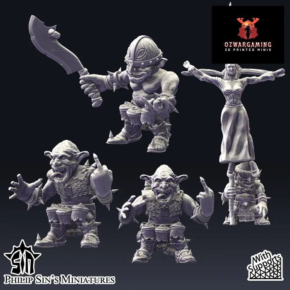 Skaartrench Goblin Handweapons | Phillip Sin Fantasy Wargaming Miniatures Role Playing Miniatures
