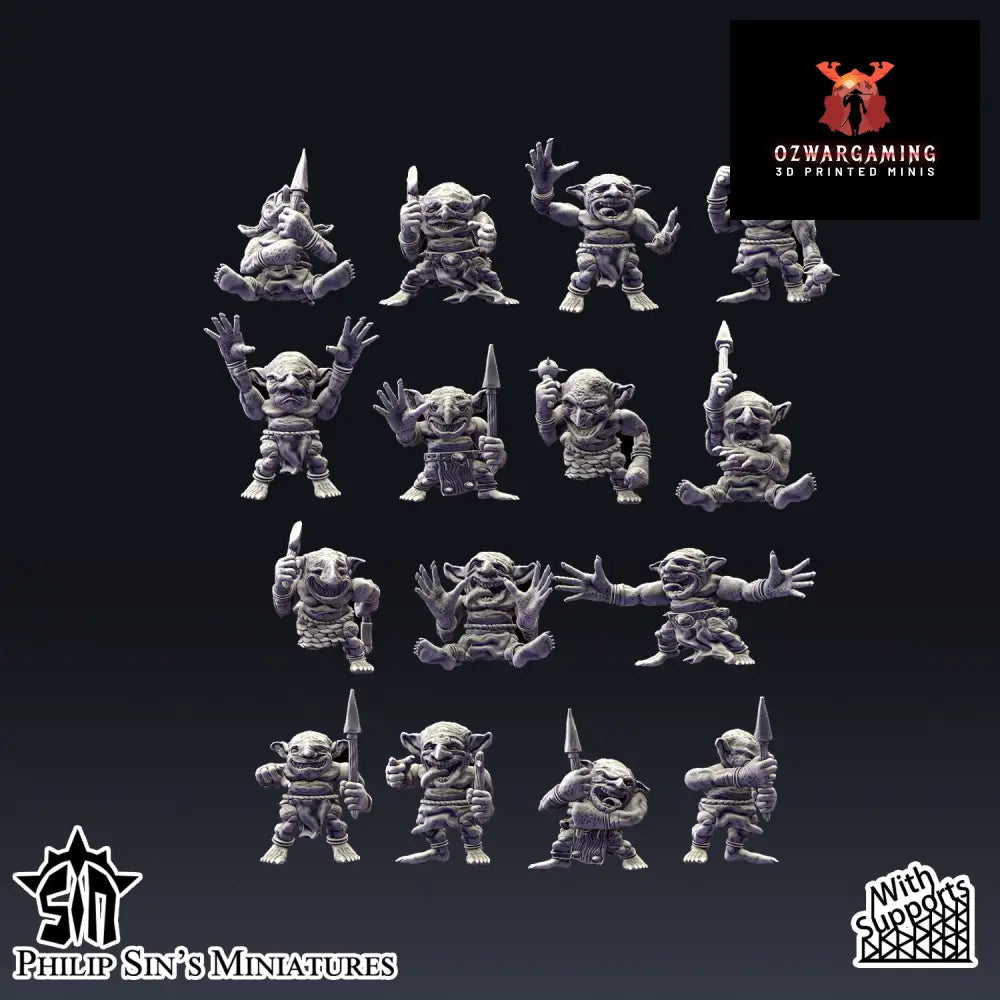 Skaartrench Goblin Runts | Phillip Sin Fantasy Wargaming Miniatures Role Playing Miniatures