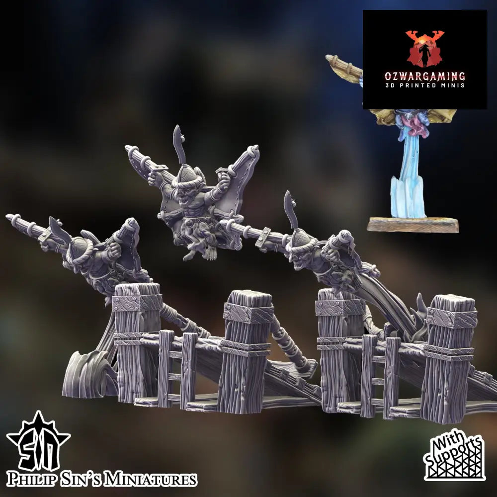 Skaartrench Goblin Skydivers | Phillip Sin Fantasy Wargaming Miniatures Role Playing Miniatures