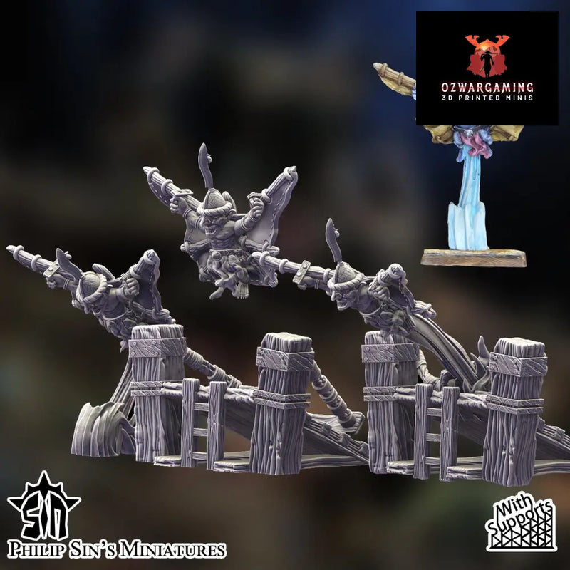Skaartrench Goblin Skydivers | Phillip Sin Fantasy Wargaming Miniatures Role Playing Miniatures