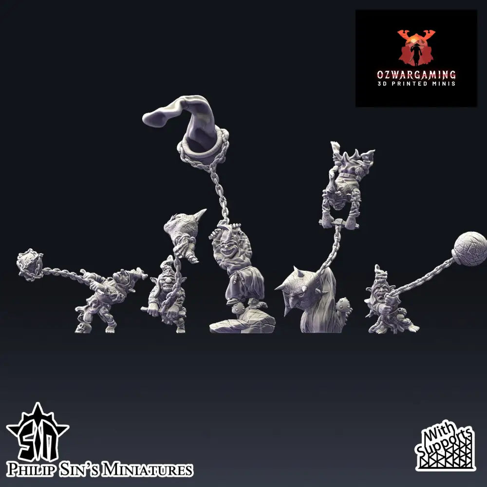 Skaartrench Goblin Social Distancers | Phillip Sin Fantasy Wargaming Miniatures Role Playing Miniatures