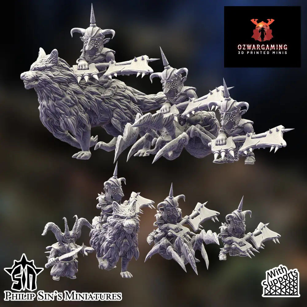 Skaartrench Night Goblin Hero Pack | Phillip Sin Fantasy Wargaming Miniatures Role Playing Miniatures