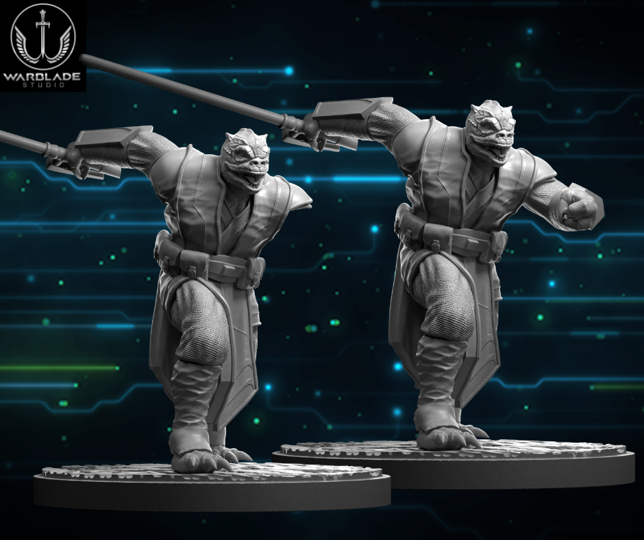Shatter Scale Sskeer | Warblade Studios 40mm Miniatures Role Playing Miniatures