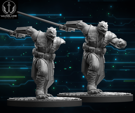 Shatter Scale Sskeer | Warblade Studios 40mm Miniatures Role Playing Miniatures