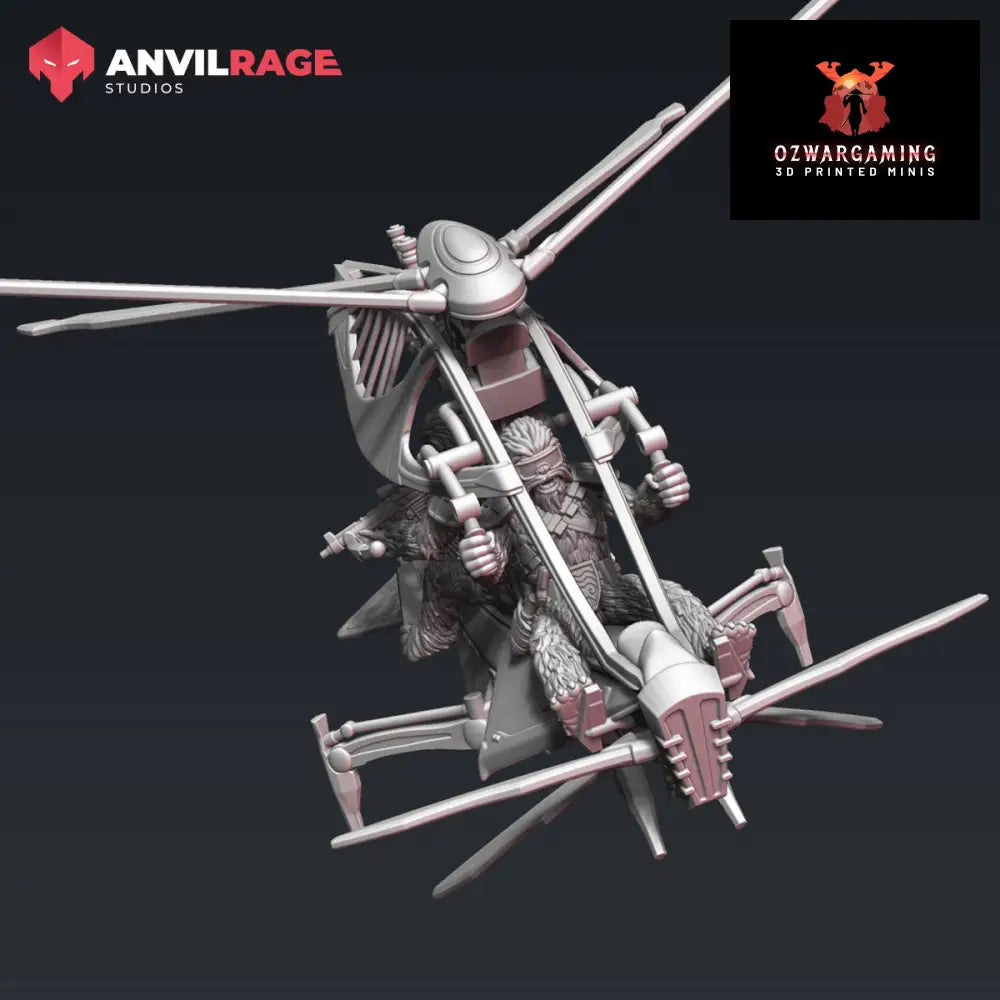 Skytree Chopper | Anvilrage Galactic SciFi Miniatures 32mm 1/47 Legion Scale Role Playing Miniatures