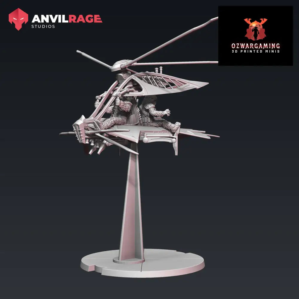 Skytree Chopper | Anvilrage Galactic SciFi Miniatures 32mm 1/47 Legion Scale Role Playing Miniatures