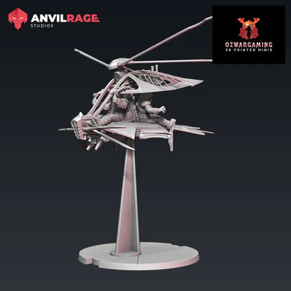 Skytree Chopper | Anvilrage Galactic SciFi Miniatures 32mm 1/47 Legion Scale Role Playing Miniatures