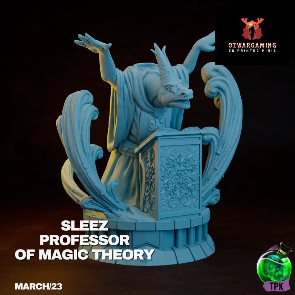 Sleez Professor of Magic Theory 2 | TPK Lab 32mm Fantasy Tabletop RPG Miniatures Role Playing Miniatures