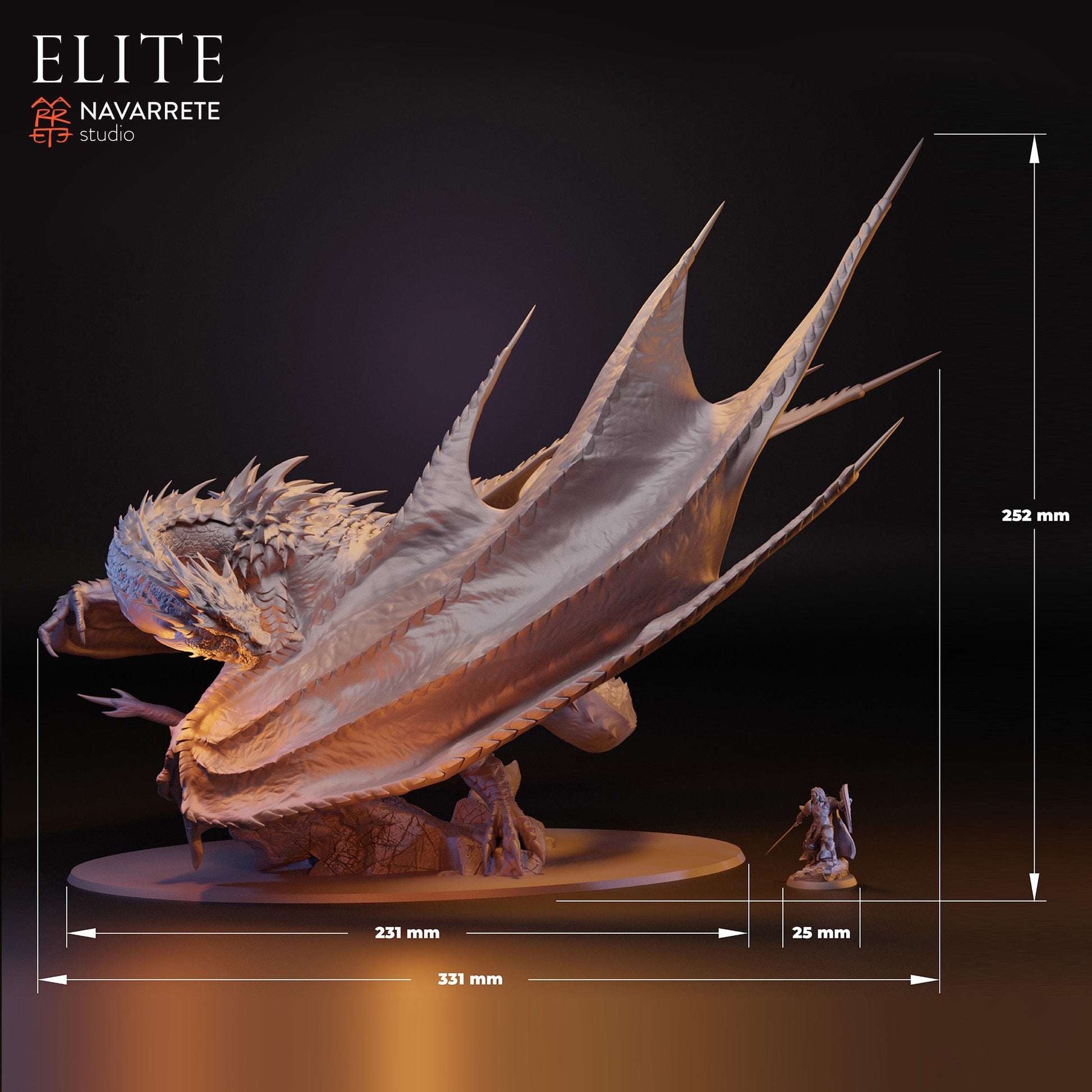 Smarok Dragon of Greed | Navarrete Studios 25mm Fantasy Wargaming Miniatures