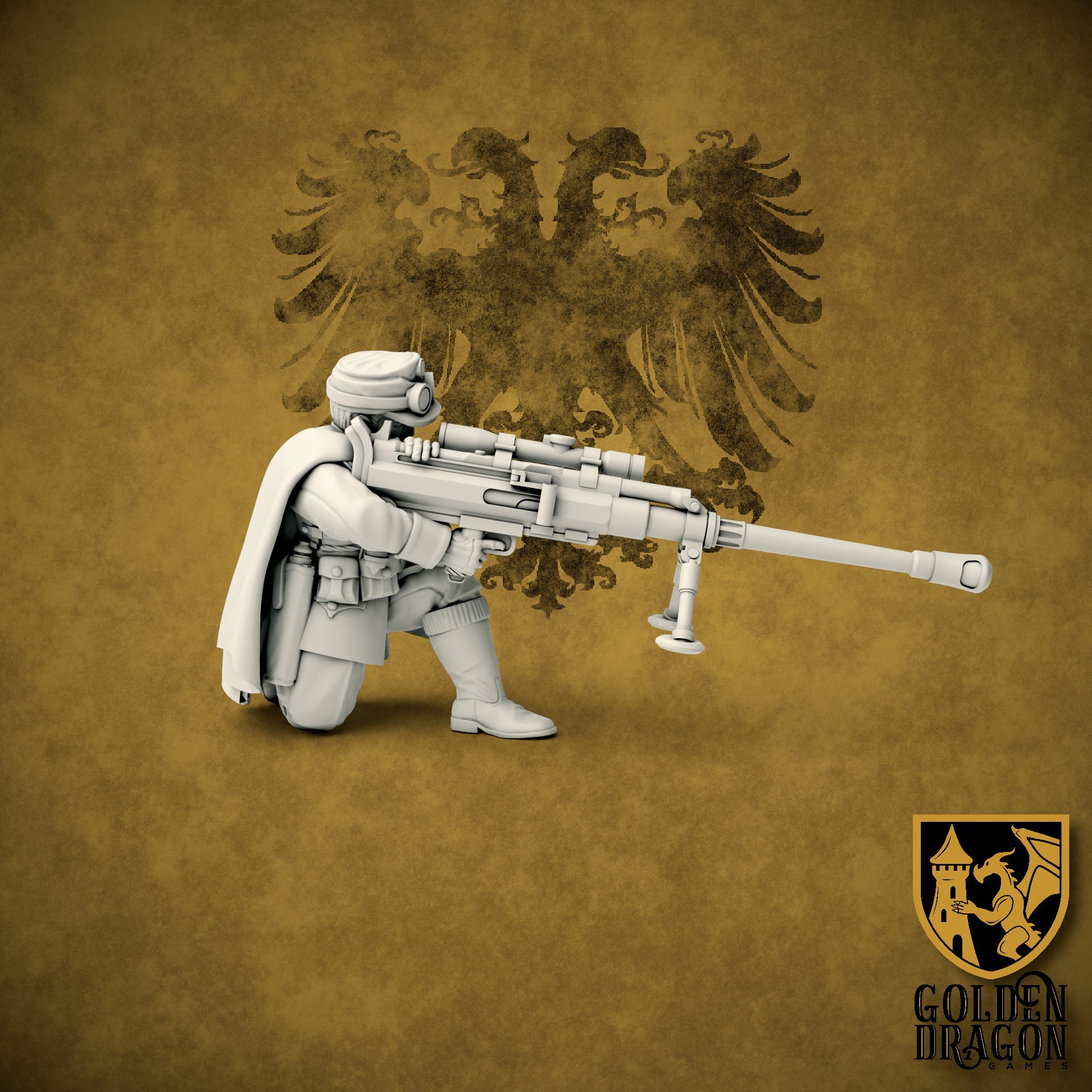 Holy Roman Empire Sharfschutze | Golden Dragon Games Weird WW2 Role Playing Miniatures