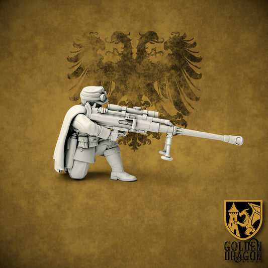 Holy Roman Empire Sharfschutze | Golden Dragon Games Weird WW2 Role Playing Miniatures