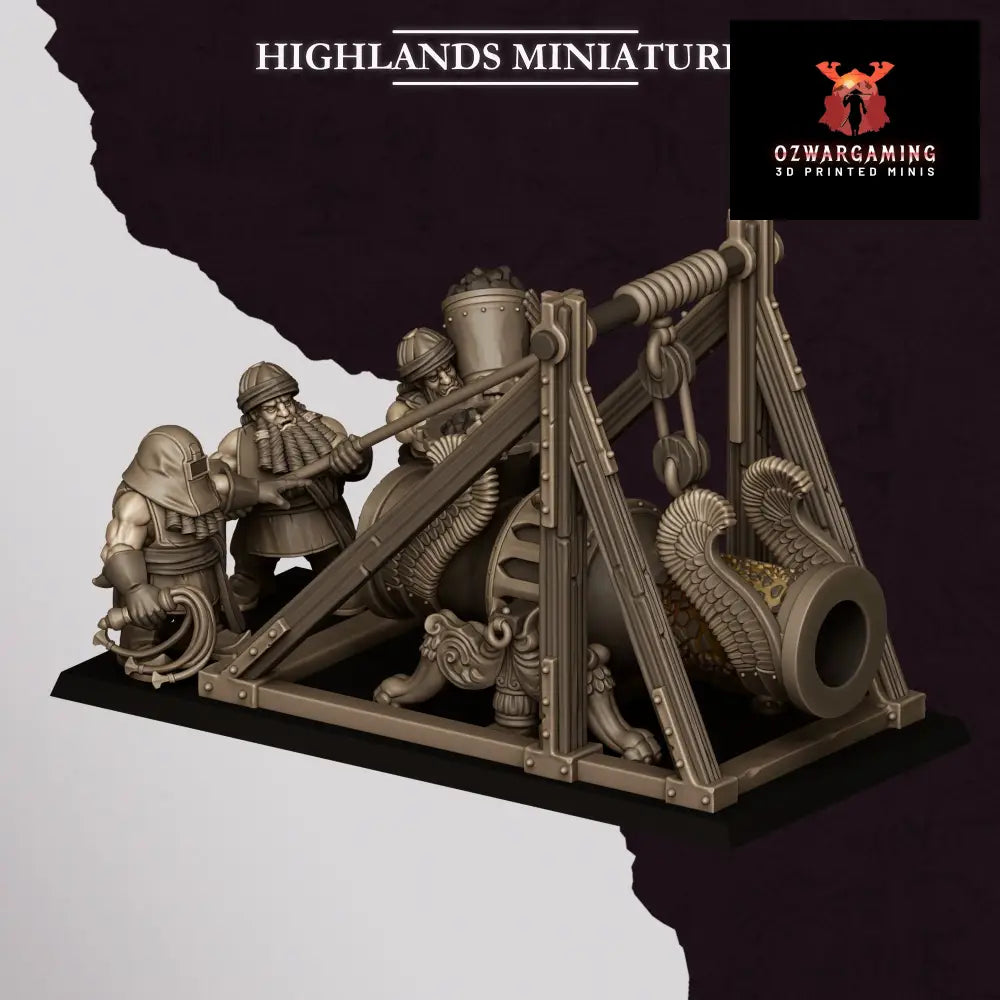 Sons of Marduk Cannon | Highlands Miniatures 28/32mm Fantasy Wargaming Miniatures Role Playing Miniatures