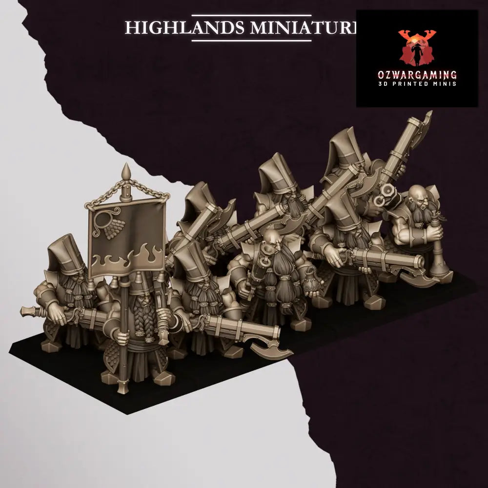 Sons of Marduk Shooters Jezzails | Highlands Miniatures 28/32mm Fantasy Wargaming Miniatures Role Playing Miniatures
