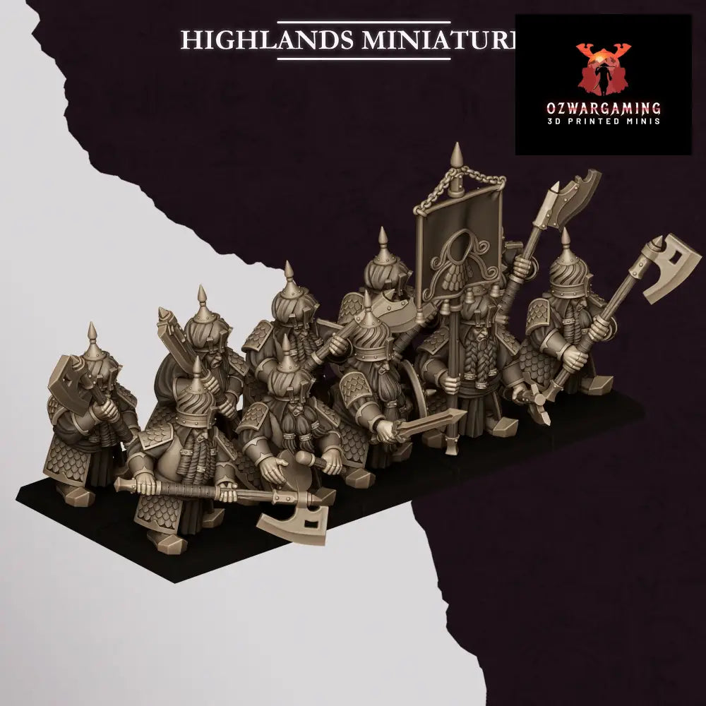 Sons of Marduk Warriors Great Weapons | Highlands Miniatures 28/32mm Fantasy Wargaming Miniatures Role Playing