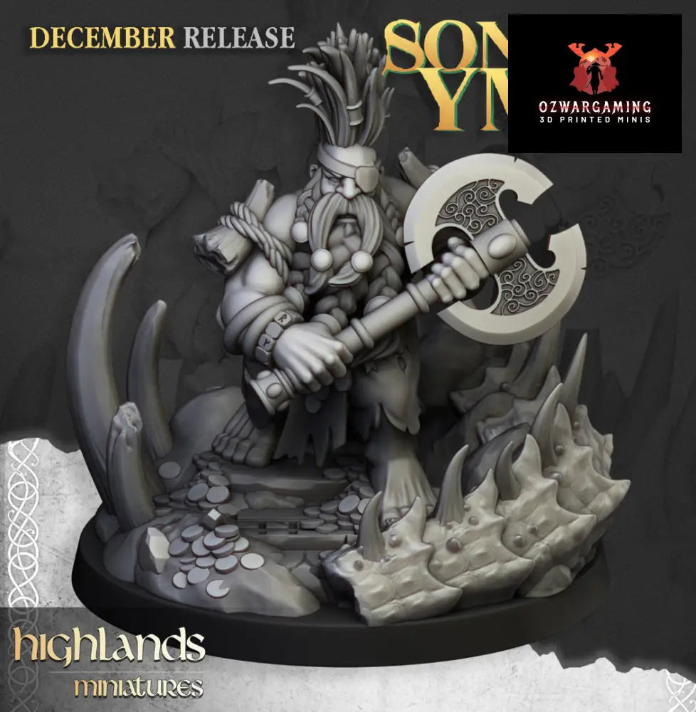 Sons Of Ymir Dragon Seeker | Highlands Miniatures 28/32mm Fantasy Wargaming Miniatures Role Playing Miniatures