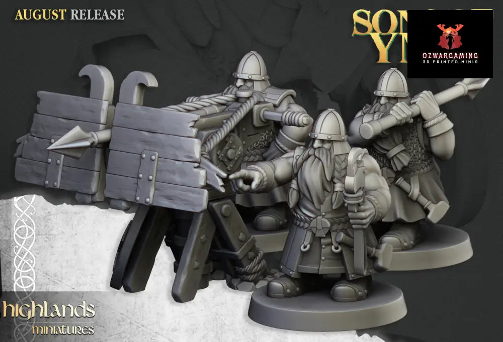 Sons Of Ymir Dwarven Ballista | Highlands Miniatures 28/32mm Fantasy Wargaming Miniatures Role Playing Miniatures