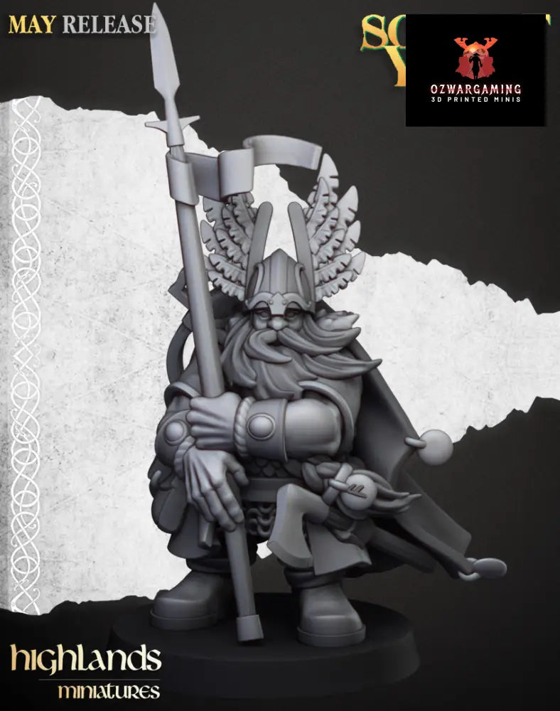 Sons Of Ymir Dwarven Lord | Highlands Miniatures 28/32mm Fantasy Wargaming Miniatures Role Playing Miniatures