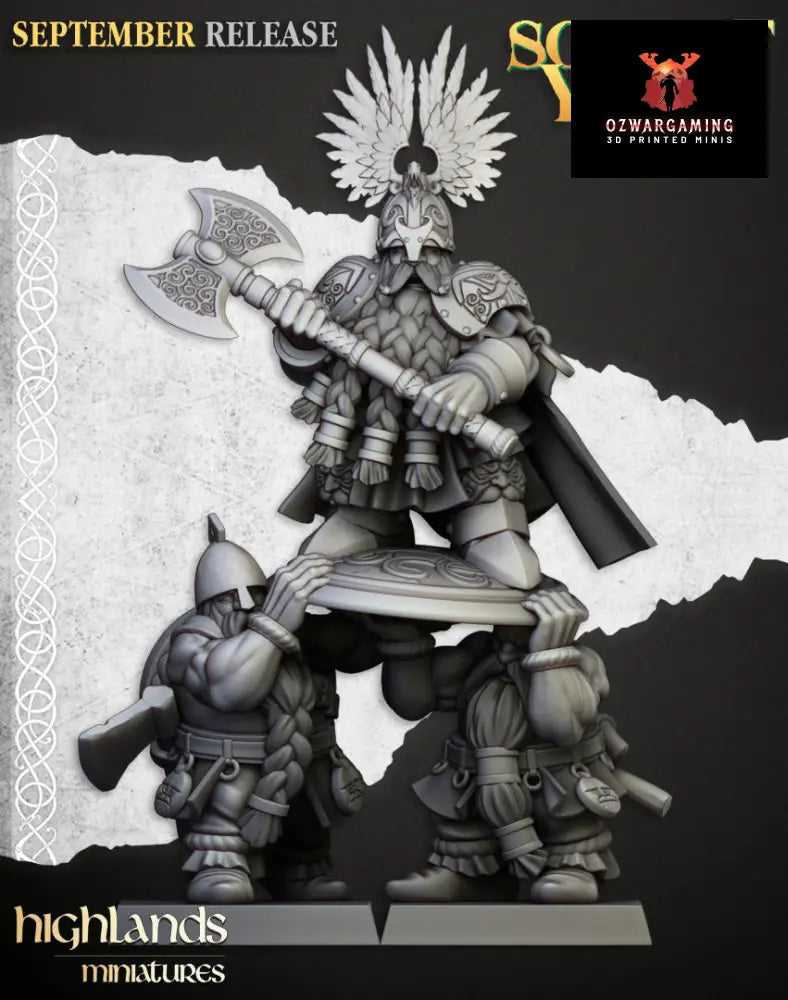 Sons Of Ymir King Ulric | Highlands Miniatures 28/32mm Fantasy Wargaming Miniatures Role Playing Miniatures