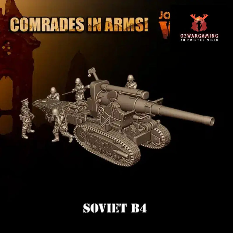 Soviet Army 203mm Howitzer | 3D Breed 28mm WW2 Wargaming Miniatures Role Playing Miniatures