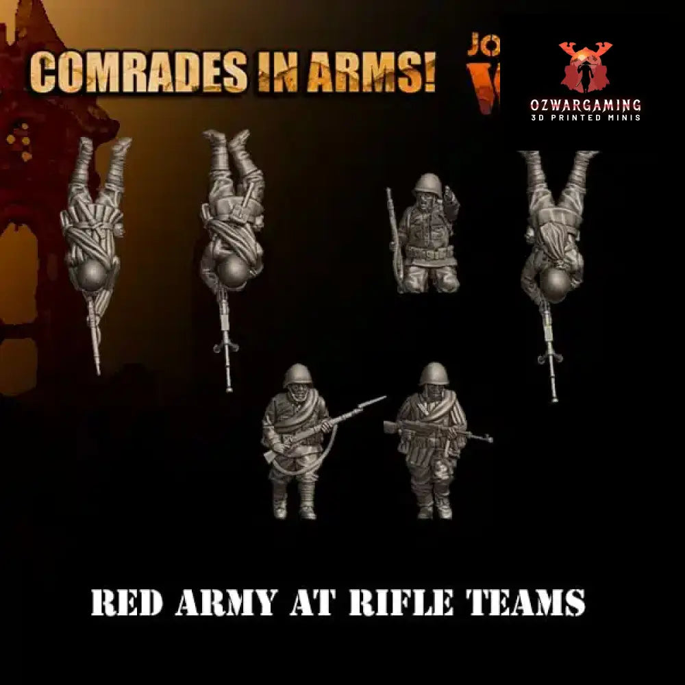 Soviet Army AT Rifle Teams | 3D Breed 28mm WW2 Wargaming Miniatures Role Playing Miniatures