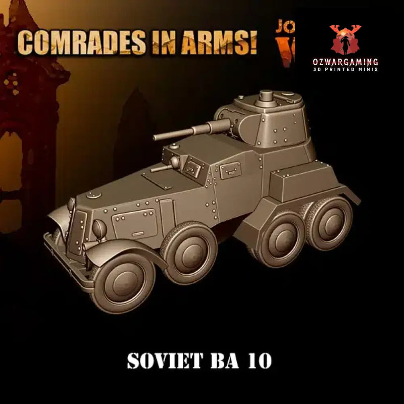 Soviet Army BA-10 | 3D Breed 28mm WW2 Wargaming Miniatures Role Playing Miniatures