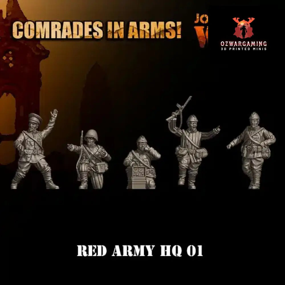 Soviet Army HQ 1 | 3D Breed 28mm WW2 Wargaming Miniatures Role Playing Miniatures