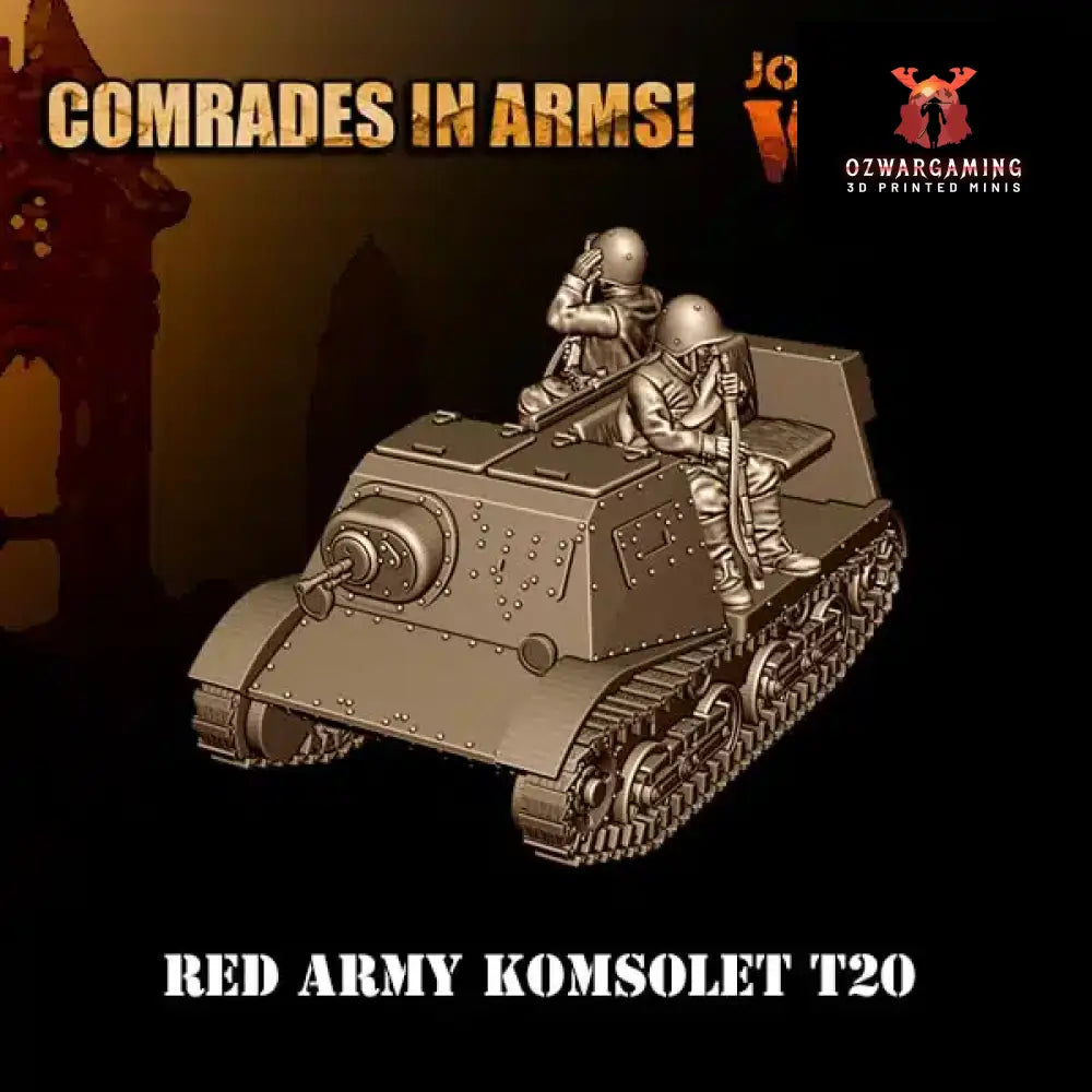 Soviet Army Komsolet T20 | 3D Breed 28mm WW2 Wargaming Miniatures Role Playing Miniatures