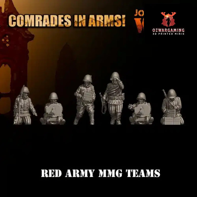 Soviet Army MMG Teams | 3D Breed 28mm WW2 Wargaming Miniatures Role Playing Miniatures
