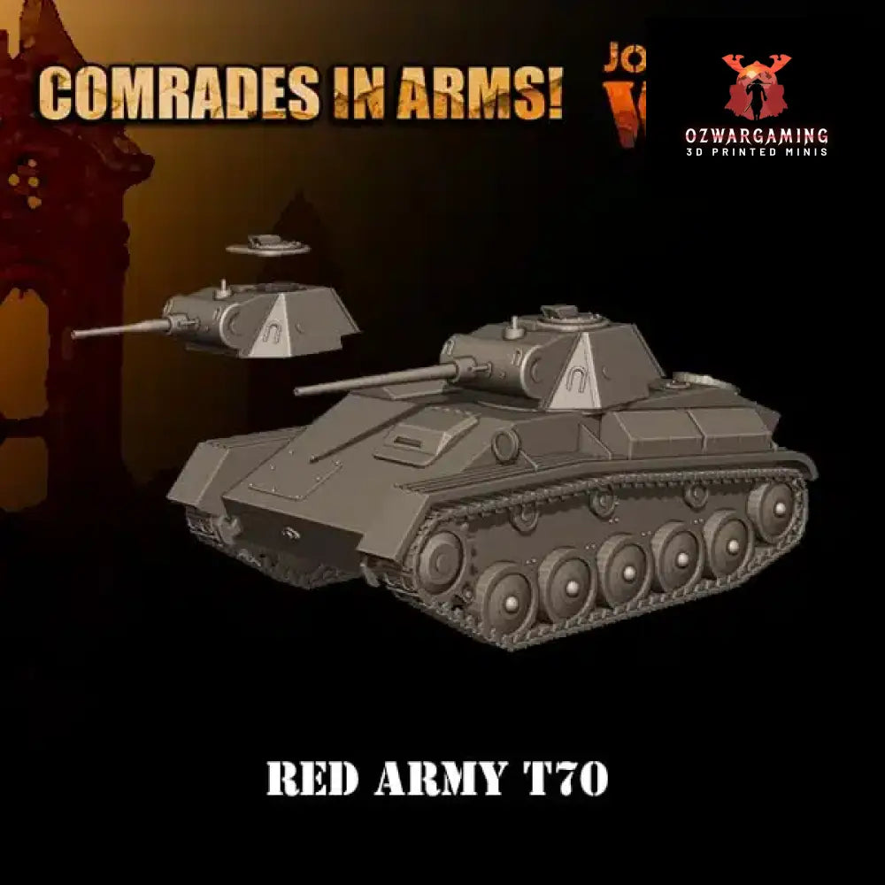 Soviet Army T-70 | 3D Breed 28mm WW2 Wargaming Miniatures Role Playing Miniatures