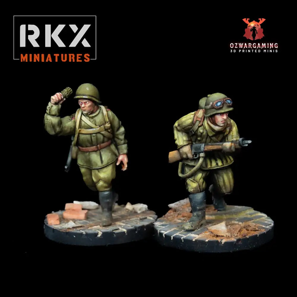 Soviet Flamethrower Team | RKX Miniatures 28mm WW2 Wargaming Miniatures Role Playing Miniatures