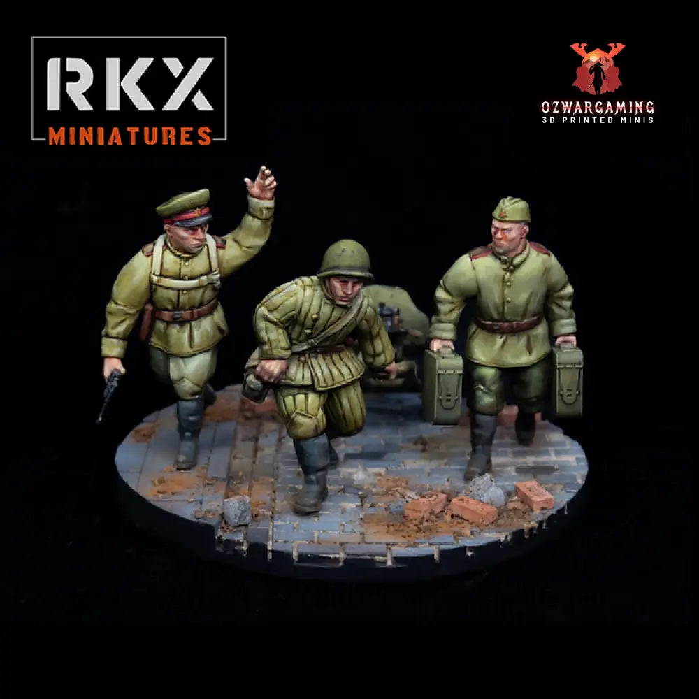 Soviet Maxim Deploying | RKX Miniatures 28mm WW2 Wargaming Miniatures Role Playing Miniatures