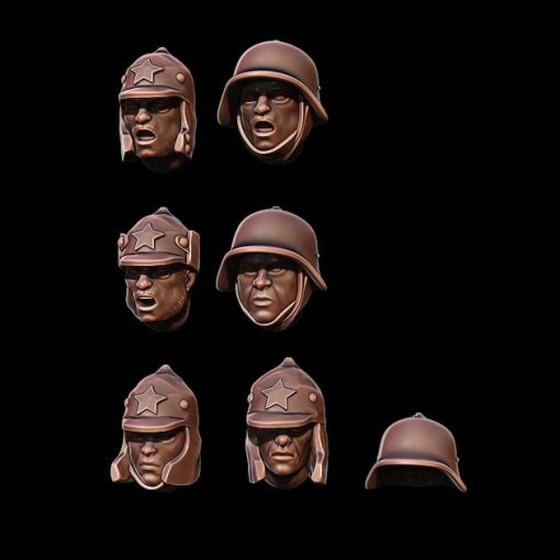 Soviet Winter War Heads Pack | Propylene Foliescu 28mm WW2 Wargaming Miniatures