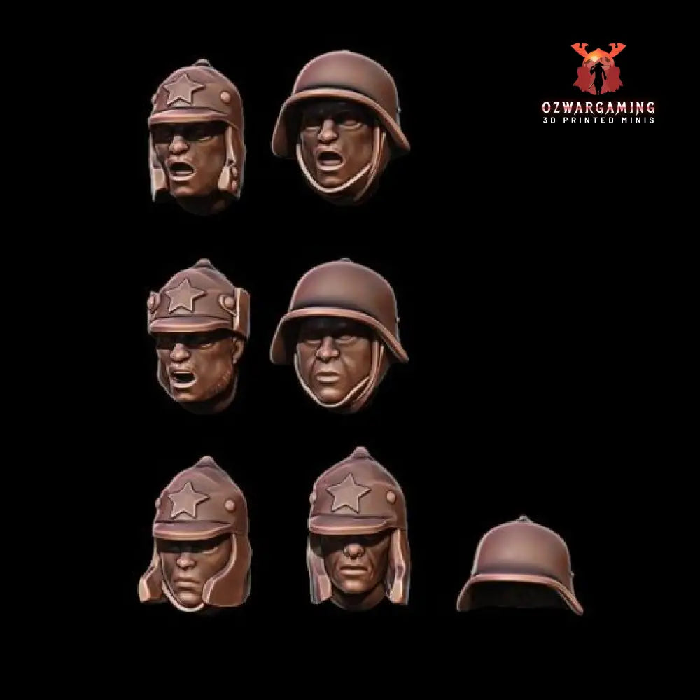 Soviet Winter War Heads Pack | Propylene Foliescu 28mm WW2 Wargaming Miniatures Role Playing Miniatures