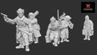 Soviet Winter War Maxim MMG Team (moving) | Propylene Foliescu 28mm WW2 Wargaming Miniatures Role Playing Miniatures
