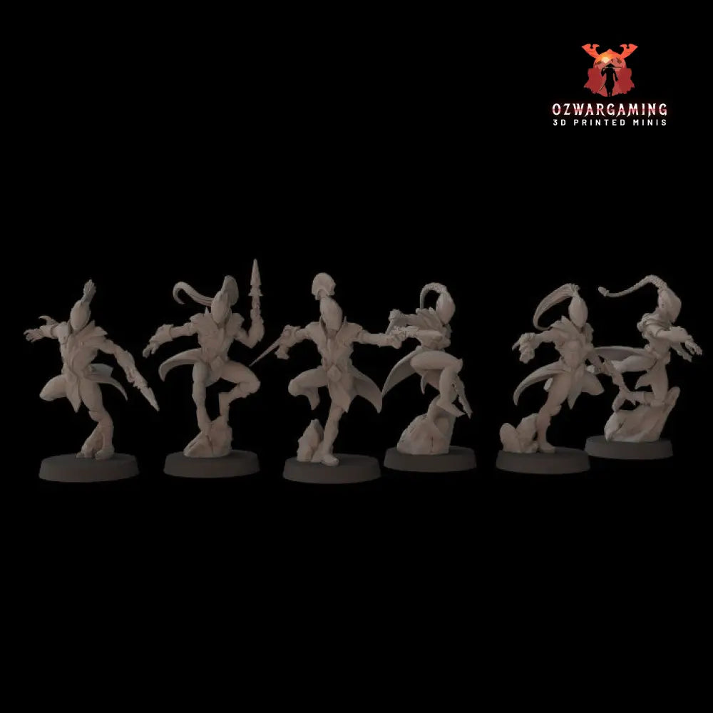 Space Elves Aeterni Battle Dancers Alt Weapons | Fantasy Cult 32mm Grimdark Wargaming Miniatures Role Playing Miniatures