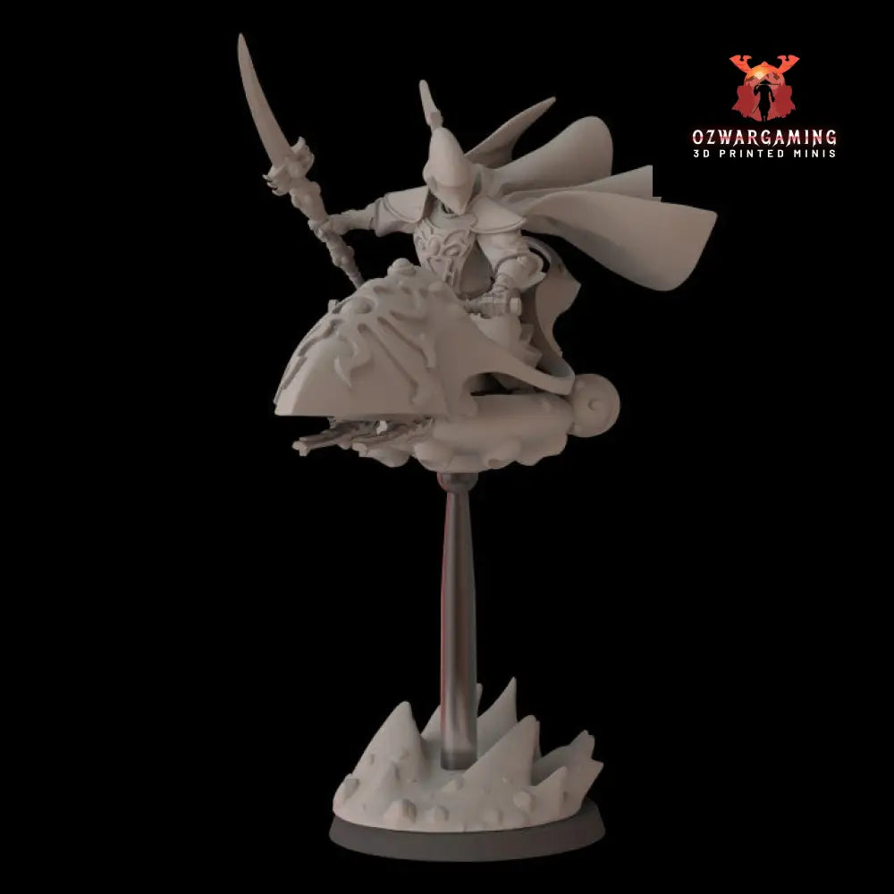 Space Elves Awakened on Graviton Bike | Fantasy Cult 32mm Grimdark Wargaming Miniatures Role Playing Miniatures