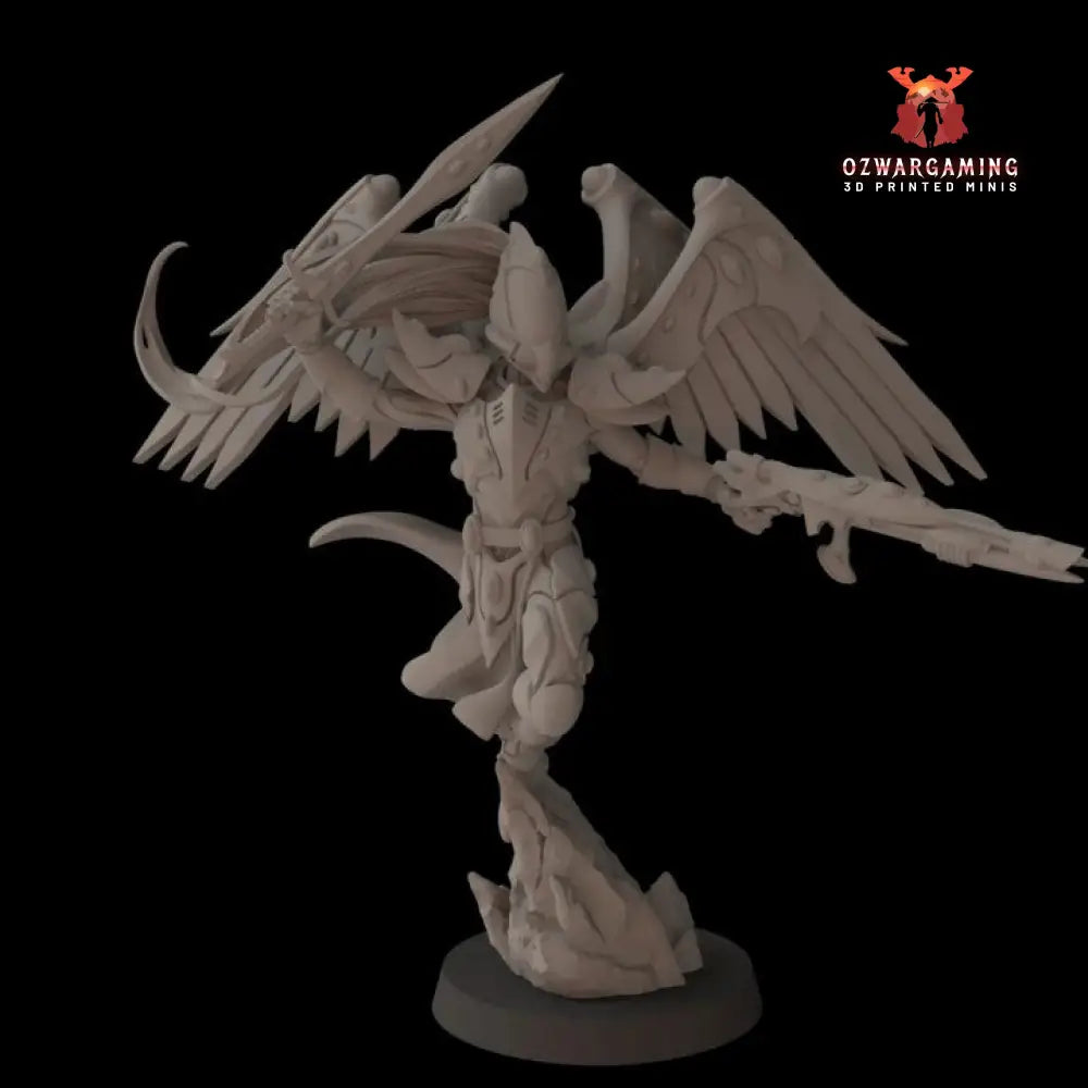 Space Elves Sky Fighter Lord | Fantasy Cult 32mm Grimdark Wargaming Miniatures Role Playing Miniatures