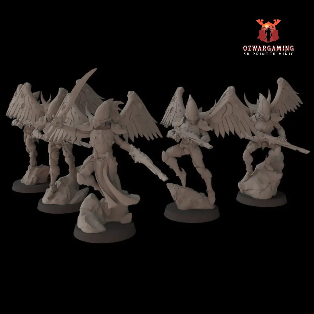 Space Elves Sky Fighters | Fantasy Cult 32mm Grimdark Wargaming Miniatures Role Playing Miniatures